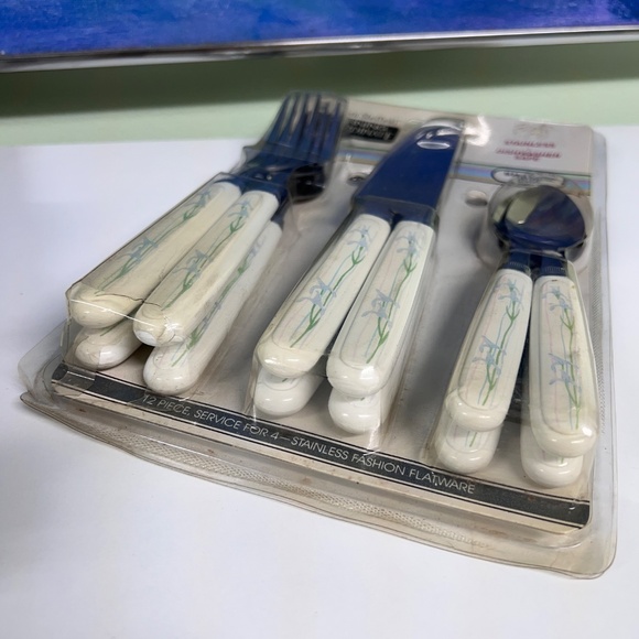 3 Packs NOS Corning Coordinate Shadow Iris Flatware Silverware Regent Sheffield - Picture 9 of 9